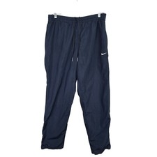 Mens Nike Y2K Blue Windbreaker Track Pants Drawstring Polyester Side Zip Size S