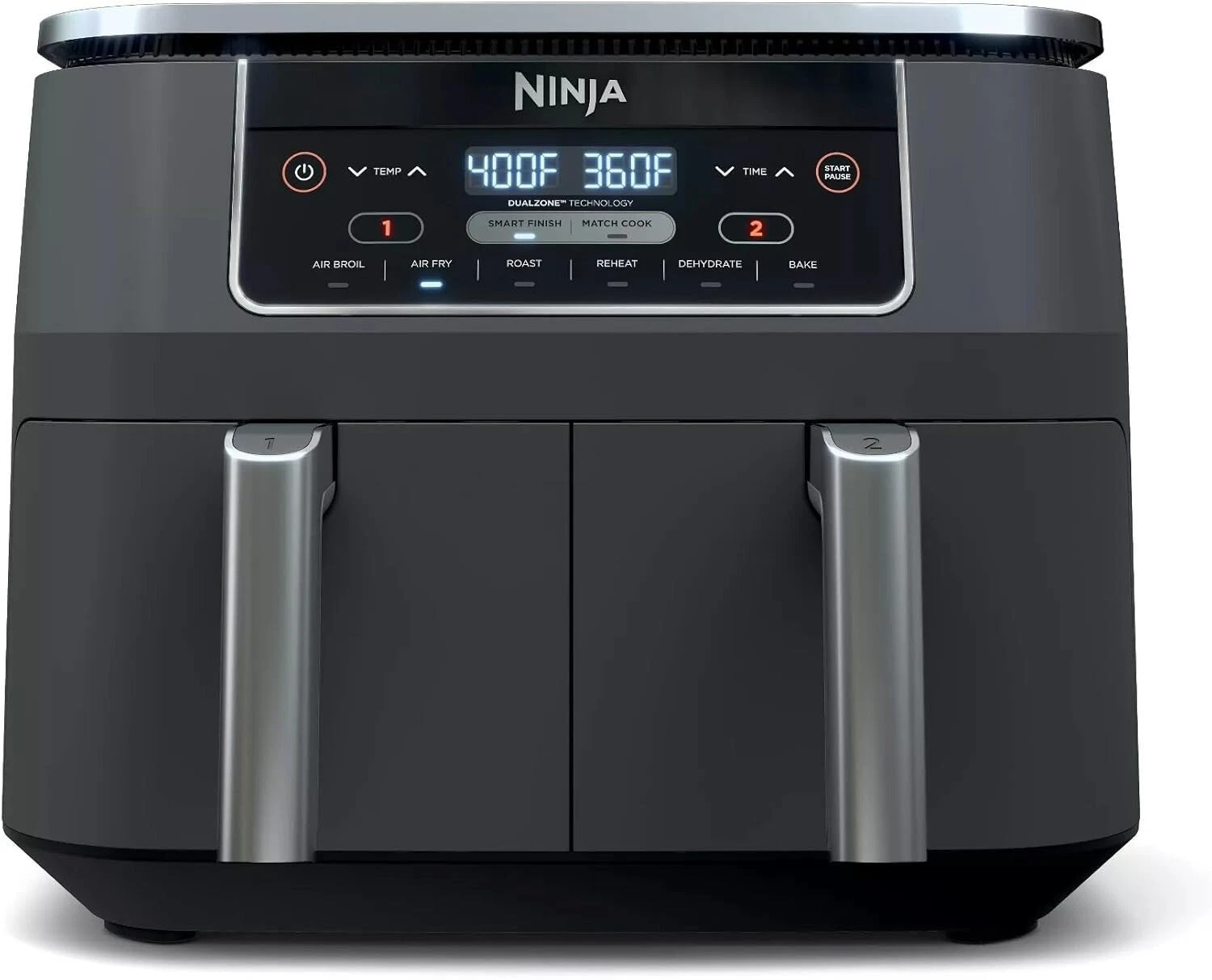Ninja Ninja Foodi DZ201 8QT DualZone 2-Basket 6-in-1 Air Fryer Black