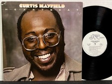 CURTIS MAYFIELD Heartbeat LP CURTOM RSO STEREO DJ PROMO 1979 Soul Funk Disco