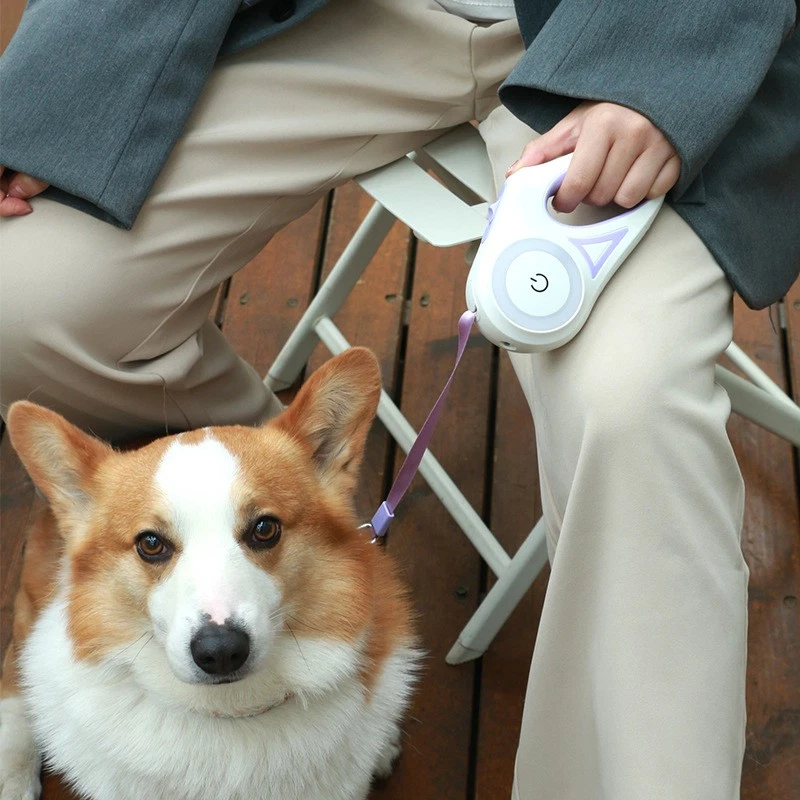 Dog Leash Retractable Leash And Dog Collar Spotlight Automatic Pet Dog Cat Tract - Image 4 of 4