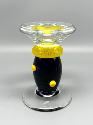 EISCH Art Glass Candle Holder  4'' Tall