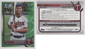 2022 Bowman Chrome Prospects Green Refractor /99 Bryan Acuna Acuña #BCP-151