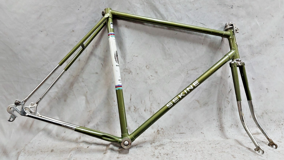 1963 Sekine Vintage Road Bike Frame Set 58cm Large Lugged Butted