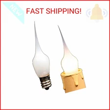 Creative Hobbies® Mini Country Style Silicone Dipped Candle Light Bulbs, 3 Watt