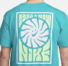 Nike Sportswear Max 90 T-Shirt Mens Size L FV3720 Teal Short Sleeve Crew 45