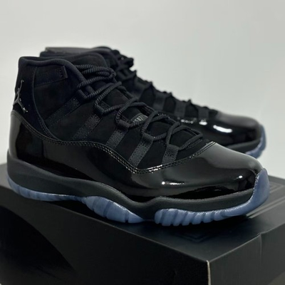 #ad #ad Nike Air Jordan 11 Retro Blackout Capamp;Gown Cool Icy Sole Men’s Sneakers $199.00