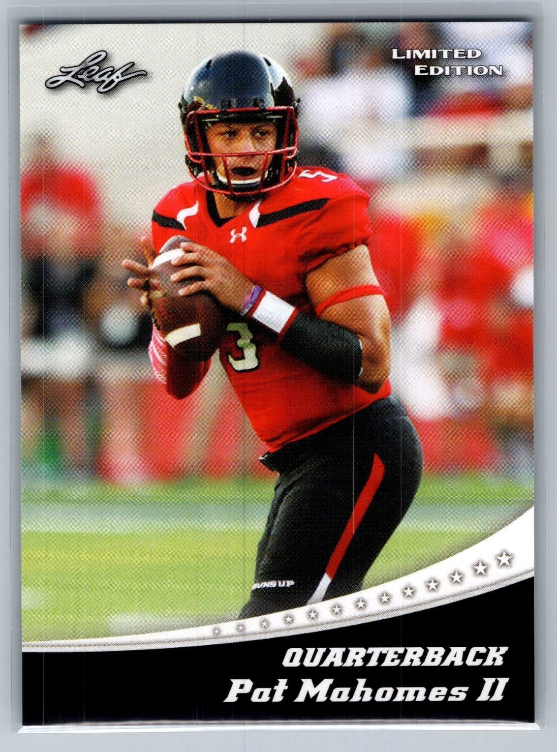 2017 Leaf Special Release - Limited Edition Black Patrick Mahomes II #13 (RC)