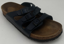 Birkenstock Florida Soft Footbed Women's Slide 5 Black Leather Slip On Sandal