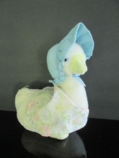 Vintage Beatrix Potter Jemima Puddle Duck Plush by Eden w Bonnet  Shawl 12  