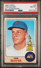 1968 Topps Tom Seaver #45 All Star Rookie PSA 8