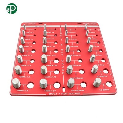 Thread Checker,14 Metric & 14 Standard Sizes,28 Nut and Bolt Thread Checker