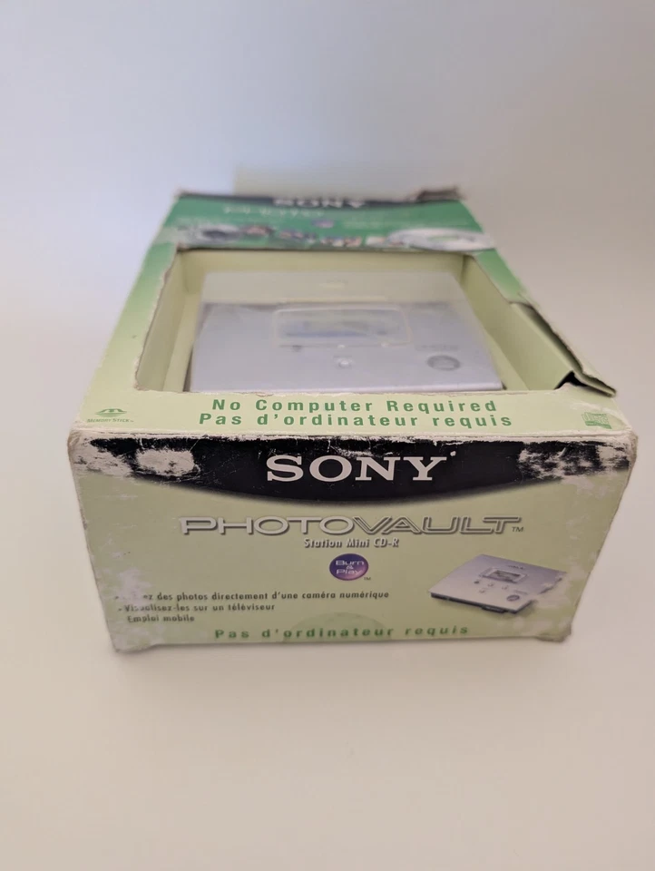 Vintage Sony PhotoVault Mini CD-R Station MCS1 New NOS Open Box  - Image 3 of 4