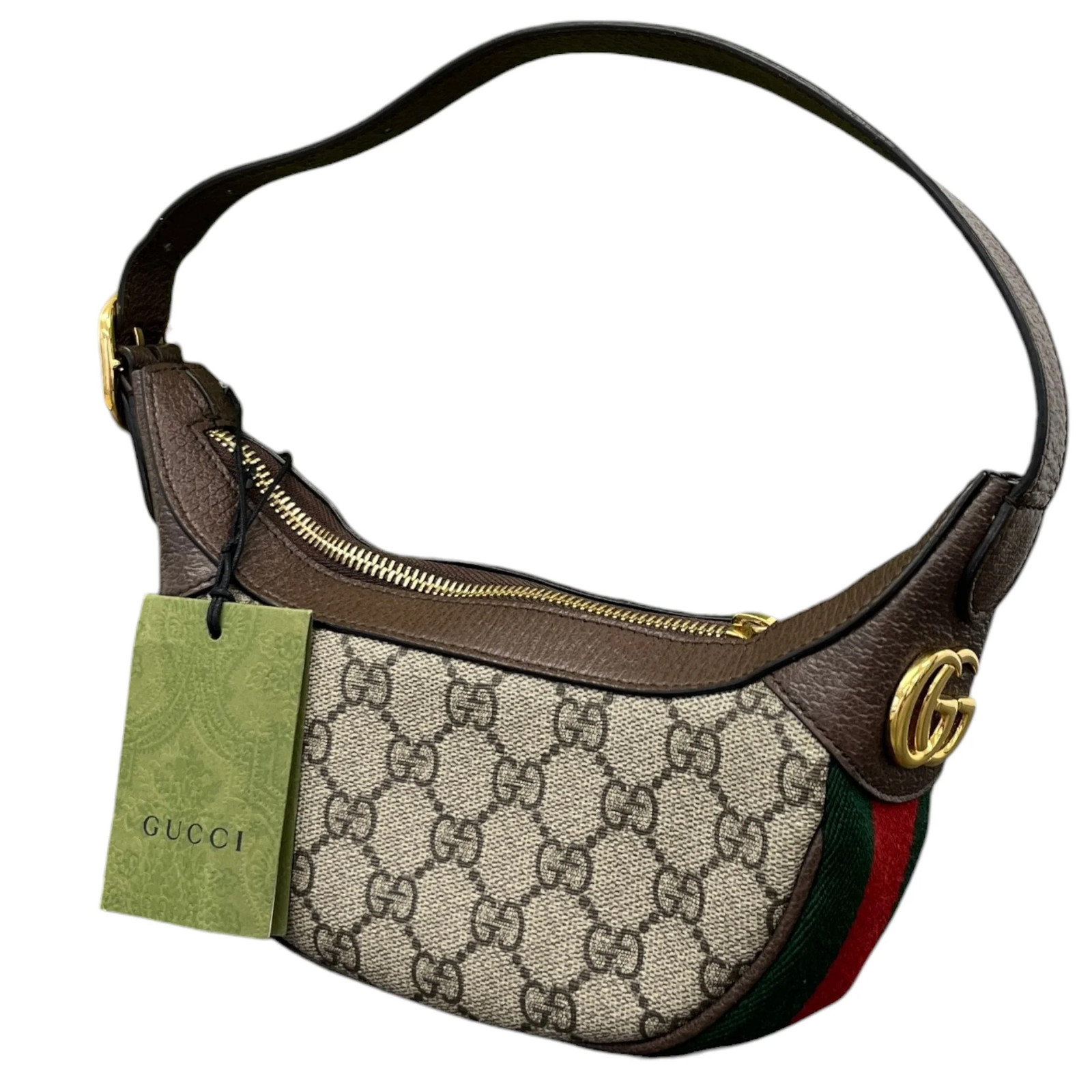 Gucci Women's GG Supreme Ophidia Small Shoulder Handbag Beige
