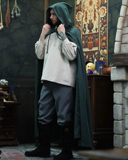 Mytholon Aaron Umhang Baumwolle Grün Larp Mittelalter Reenactment #17131