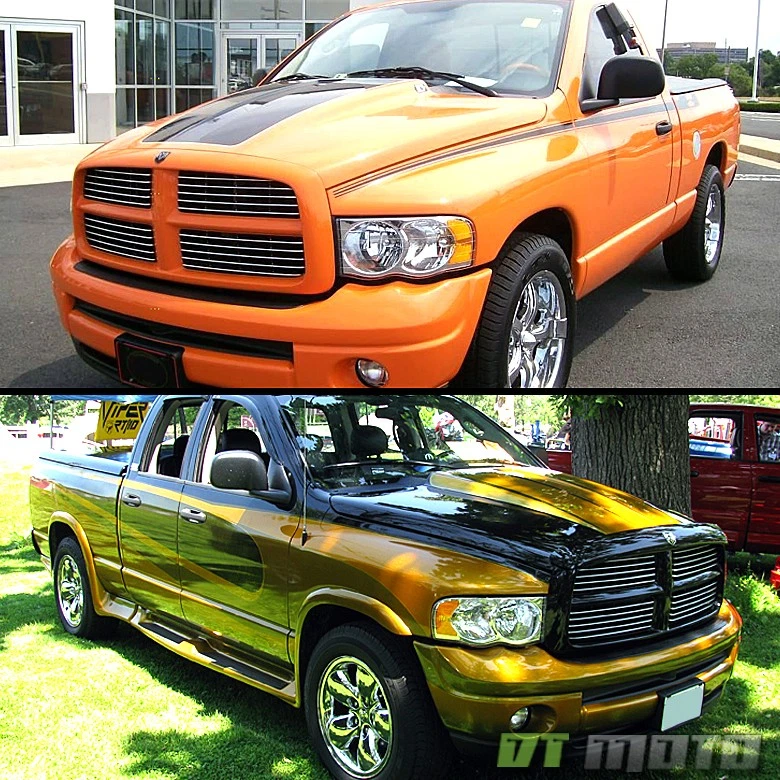 2002 2003 2004 2005 Dodge Ram 1500 2500 3500 Headlights Aftermarket Left+Right - Image 3 of 4