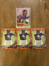(4) Javorius Buck Allen RC 2015 Topps Chrome Orange Refractor & 1976 Rookie Lot