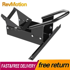 Motorcycle Front Wheel Chock Stand for Cruiser Sport Bike Trailer Tie Down