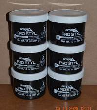 6 Ampro PRO STYL Gel Super Hold 10oz Each NEW - FREE SHIPPING