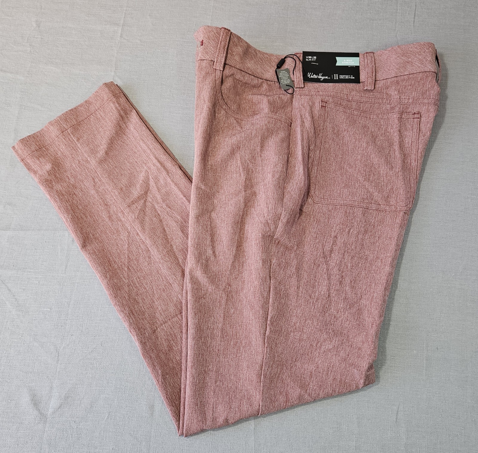 Walter Hagen Golf Pants Perfect 11 Size 30 W x 32 L Slim Fit 4 Way