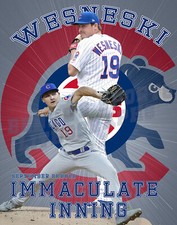 Chicago Cubs Lithograph print of Hayden Wesneski 