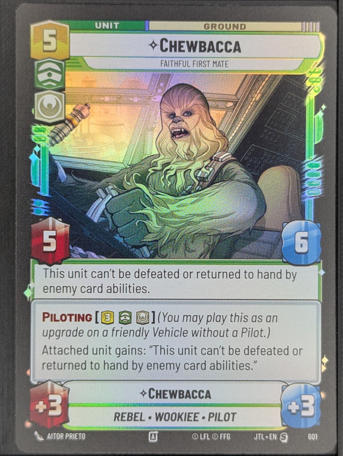 Star Wars Unlimited JTL - Chewbacca #601 Special Foil