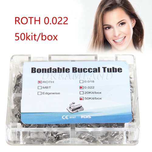 Tubo buccale singolo Roth 022 bondable non convertibile dentale FDA CE - Foto 4 di 15