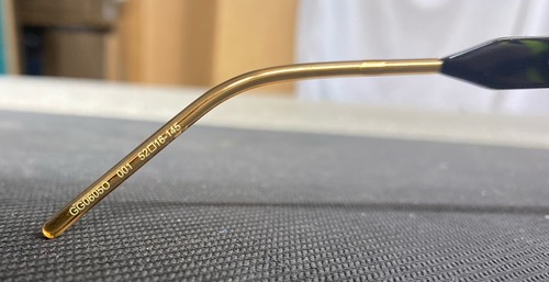 GUCCI GG0605O 001 Black Square Men's Authentic Eyeglasses Frame 52mm - Picture 5 of 6