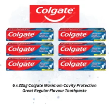 6 x 225g Colgate Maximum Cavity Protection Great Regular Flavour Toothpaste
