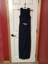Alex Evenings Women's V Neck Chiffon Gown Size 8 239.00