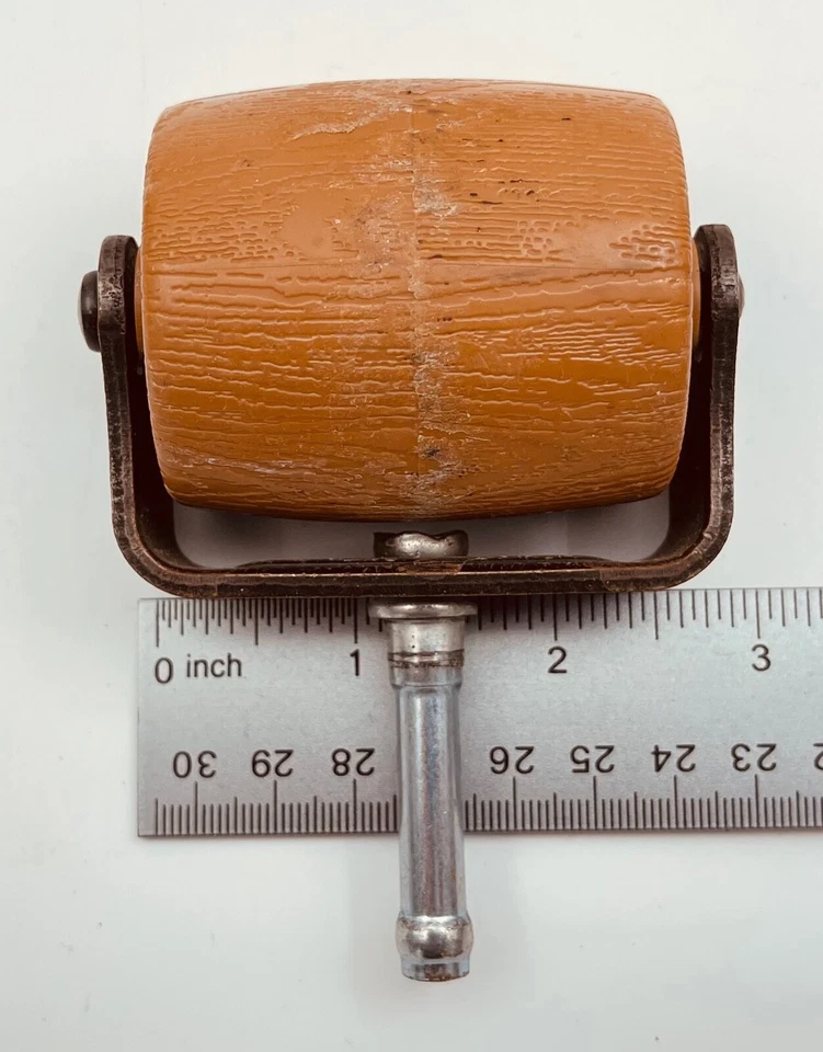  Juego de 4 ruedas de acero con marco de cama vintage de mediados de siglo de resina de alta resistencia Foto 3 de 4