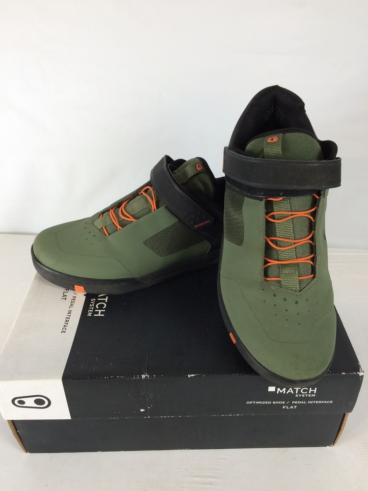 Good Crankbrothers Stamp Speedlace Men's Mountain Bike Shoes, Green/Orange/Black