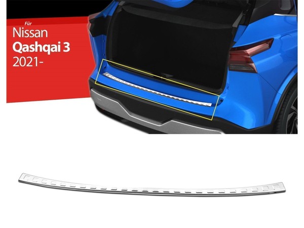 Ladekantenschutz FüR Nissan Qashqai 3 J12 Ab 2021 StoßStangenschutz Edelstahl-image