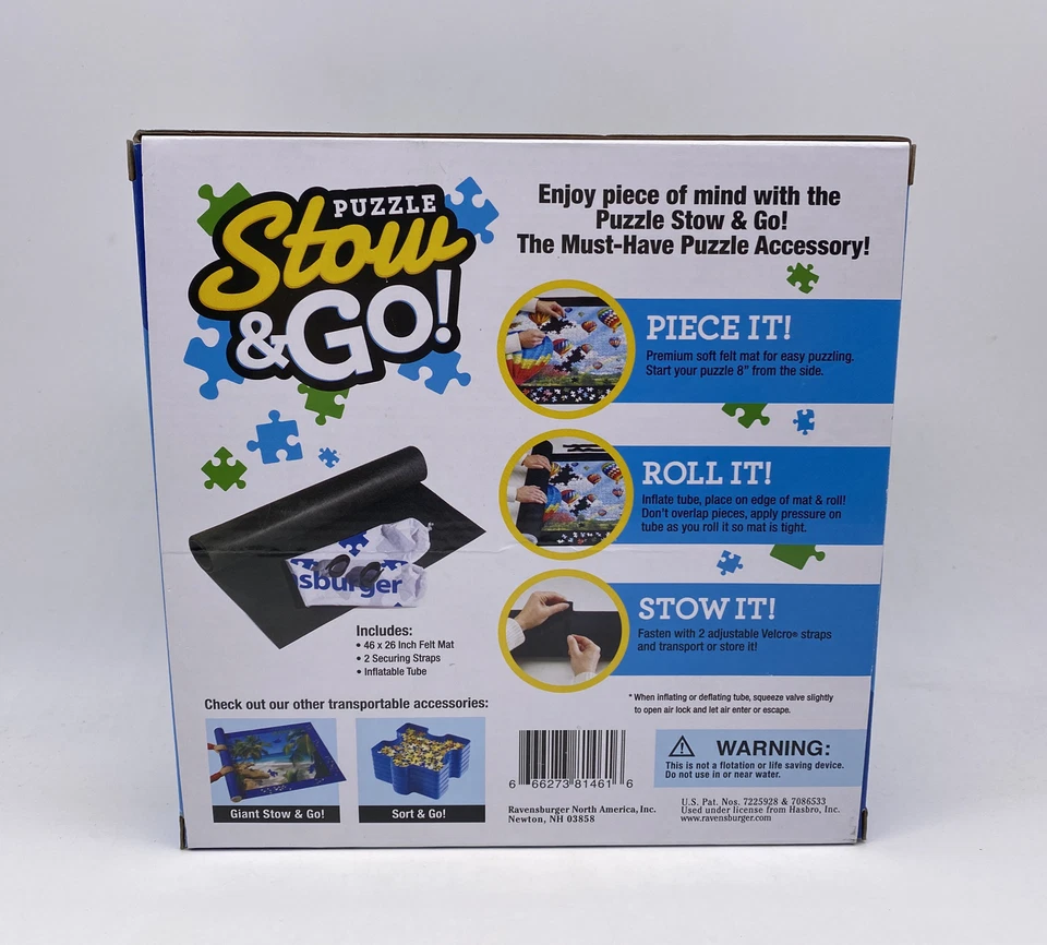New Ravensburger Puzzle Stow and Go Storage System Roll Up Mat 46 x 26 Inch NIB - Image 2 of 4
