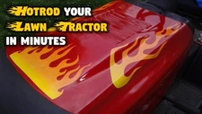 Flame decals for Craftsman Murray Lawn Mower tractor - Hot Summer Fire - Citrus