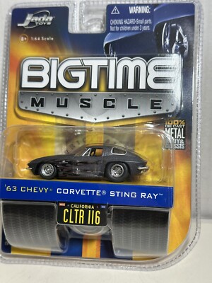 JADA BIGTIME BTM 1963 CHEVY CORVETTE STING RAY 1:64 DIECAST MODEL W10 116 #58
