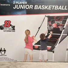 NIB 8 In 1 MD Sports 2 Player Junior Basketball Arcade Game Stadium Sound 4 Ball