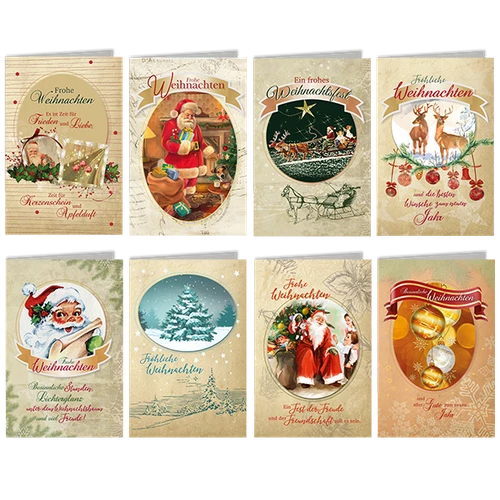 Weihnachtskarten, viele Motive,Glückwunschkarten mit Umschlag, Blitzversand - Bild 37 von 42