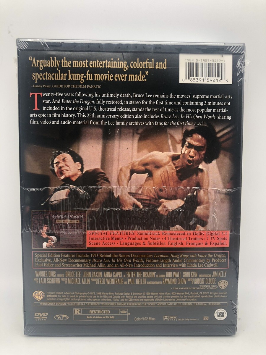 Enter the Dragon 25th Anniversary DVD未開封 Enter the Dragon DVD Bruce Lee 25th Anniversary Special Edition