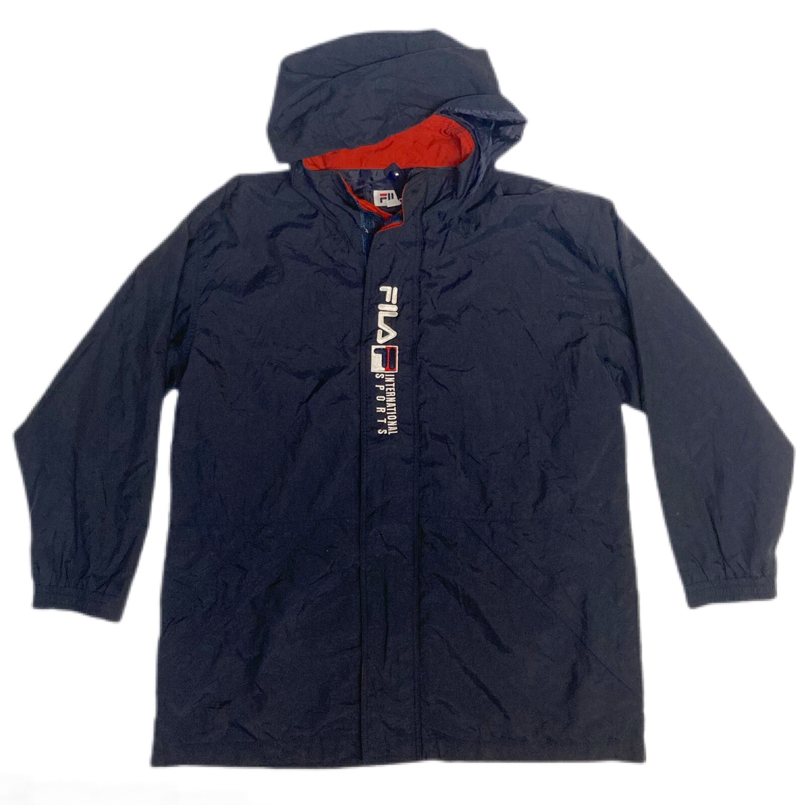 Fila International Navy Zip Track Jacket Size M