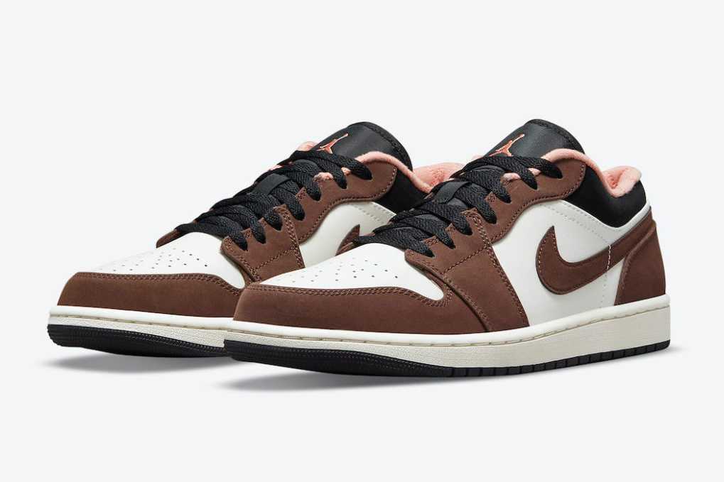 nike air jordan1 low mocha brown