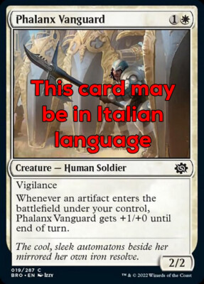 MTG 4x PHALANX VANGUARD EXC - AVANTGARDIA DELLA FALANGE 19 - BRO - MAGIC