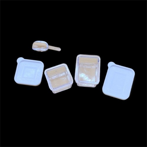 Small Dollhouses Storage Containers Set Sturdy Plastic Boxes Accessory - Picture 4 of 8