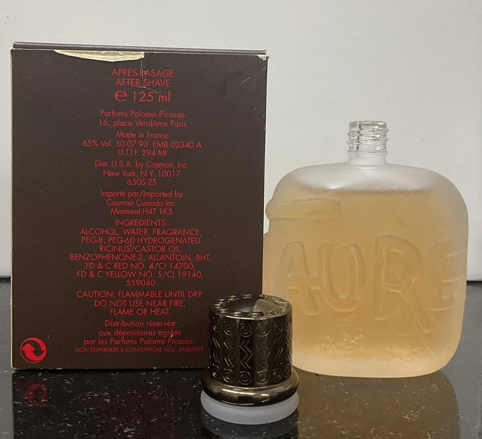 Salpicaduras para después del afeitado Minotaure de Paloma Picasso para hombre 4,2 oz vintage Foto 2 de 4