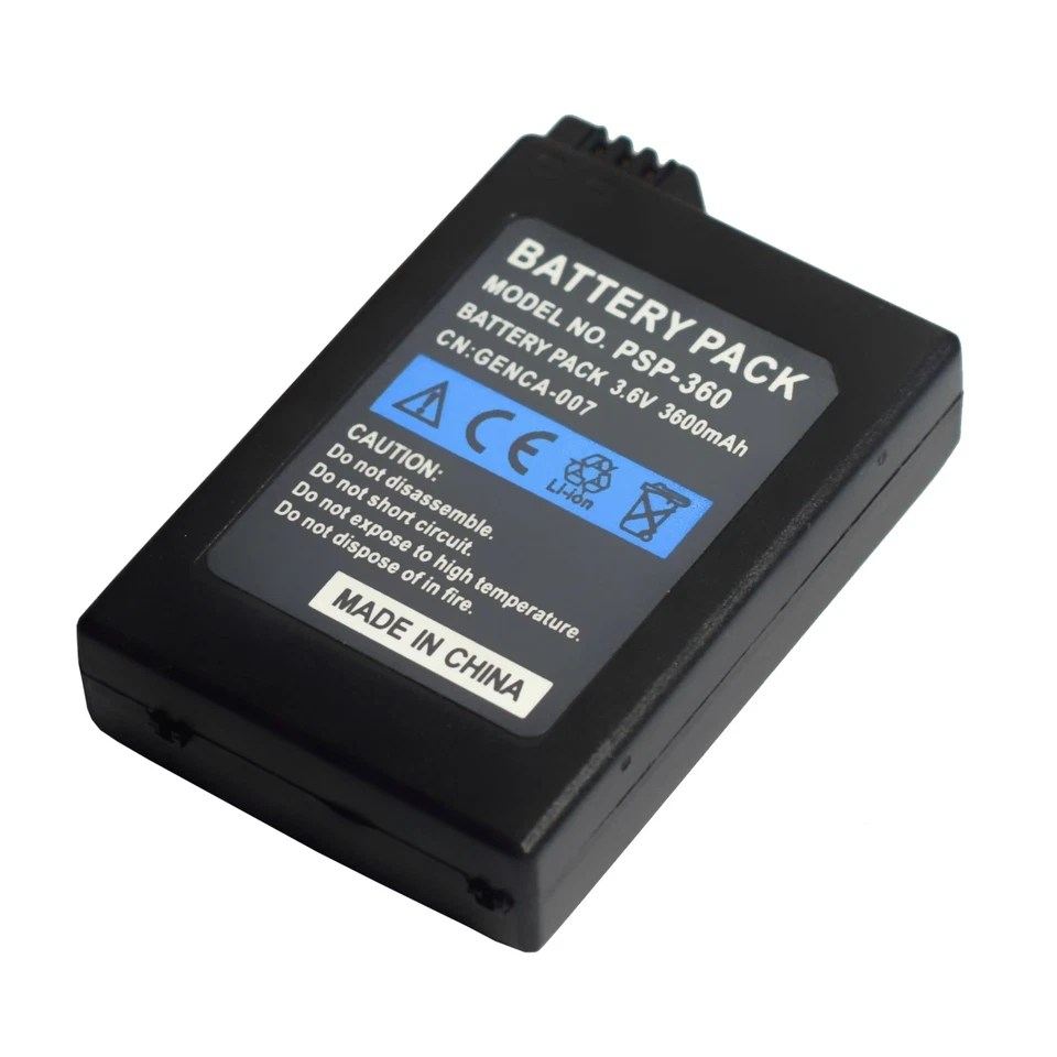 2xBattery 3600mAh FOR PSP 1000, 1001, 1002, 1003, 1004 PHAT FAT +AC Power Supply - image 4 of 4
