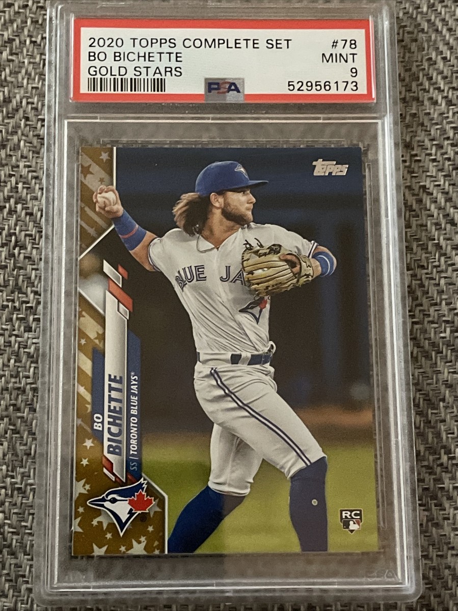 2020 TOPPS COMPLETE SET BO BICHETTE GOLD STARS RC #78 PSA 9 MINT