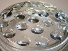 Ashtray 4.0" Round Hobnail Bottom Crystal Clear Heavy Glass Iconic VINTAGE 1970s — photo 7