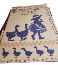 Gloria An Pat Designs It's The Thought That Counts Crossstitch Holiday Sayings