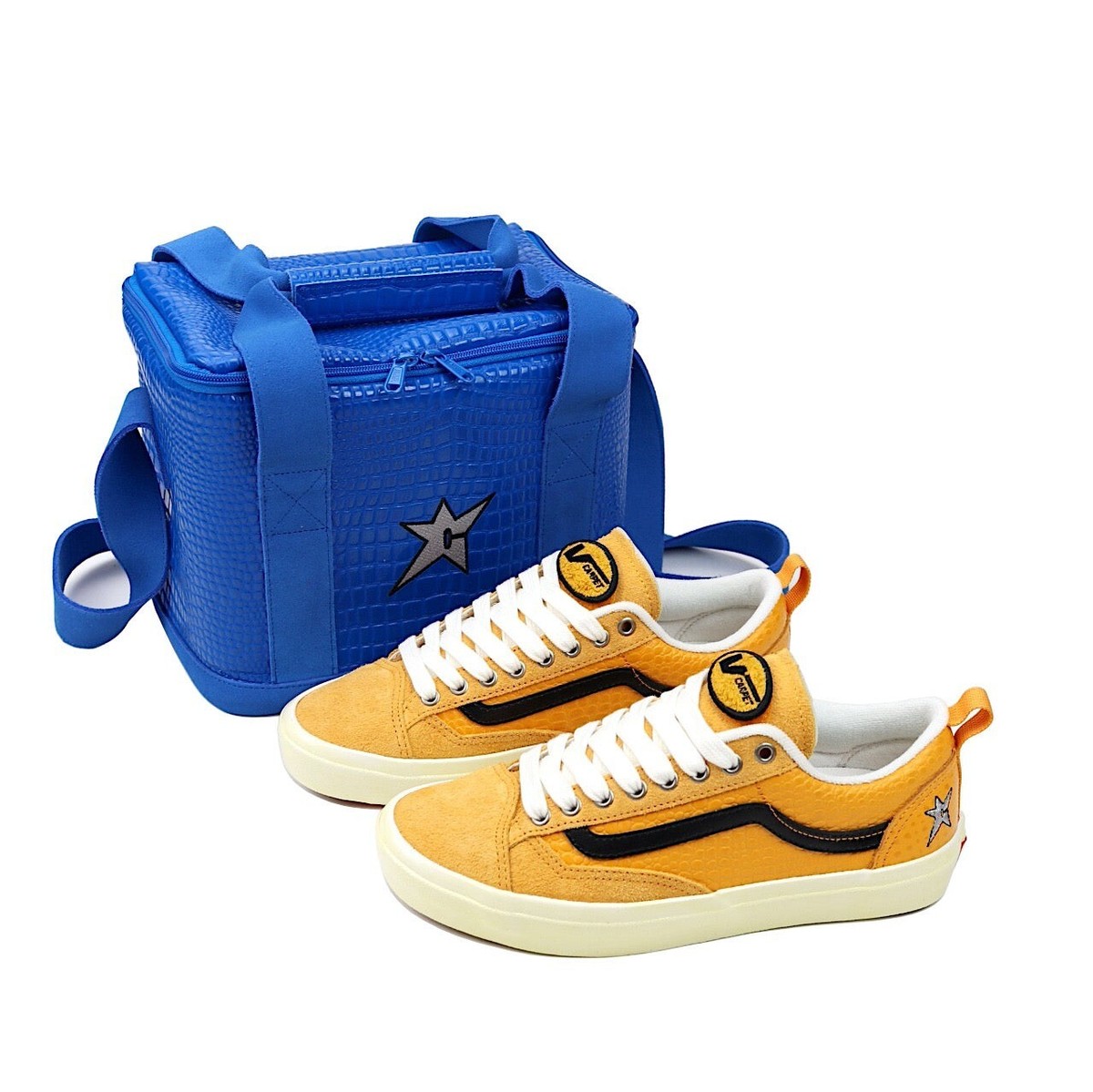 Carpet Company x Vans Leather Lunchbox / Cooler Blue Croc Skin NWT