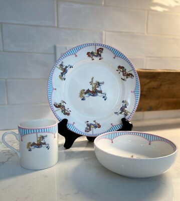 Tiffany & Co. Merry-go-round mug bowl plate 3 pieces | eBay