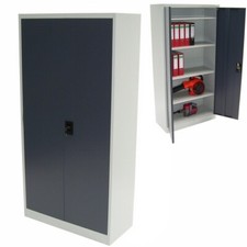 Aktenschrank Werkstattschrank 180x90x40cm Büroschrank Metallschrank Spind 57012